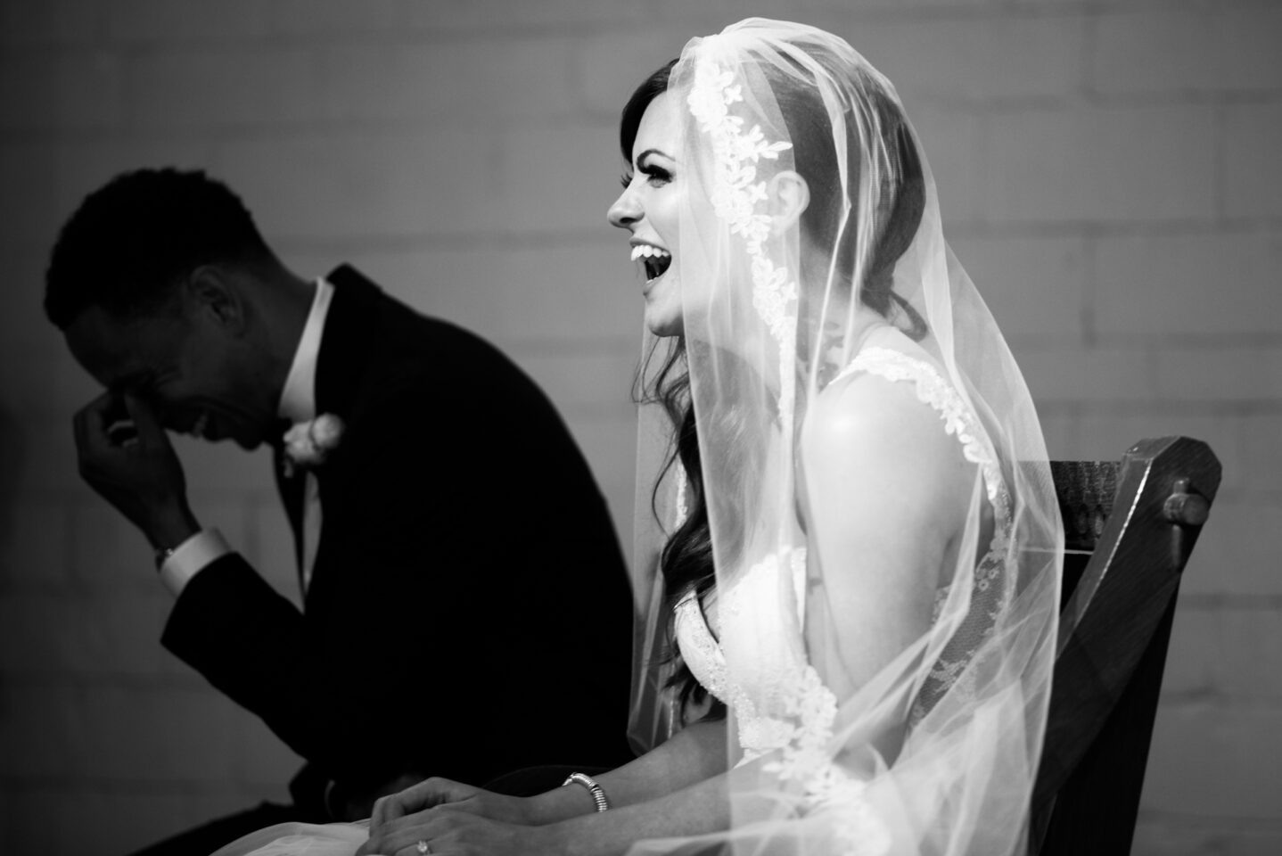 bride laughing